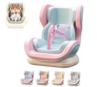 Hamster Car Seat, Hamster Car Seat Vent Mount, Adjustable Small Animal Safety Carrier with Secure Buckle for Hamsters Guinea Pigs Small Animals (Pink)