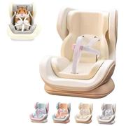 Hamster Car Seat, Hamster Car Seat Vent Mount, Adjustable Small Animal Safety Carrier with Secure Buckle for Hamsters Guinea Pigs Small Animals (Brown)