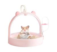 Hamster Carrier Cage, Dwarf Hamster Carrier, Small Animal Carrier, Hamster Outdoor Cage, Portable Small Animal Carriers with Ventilation Holes and a Built-In Water Bottle and Other Small Pets.
