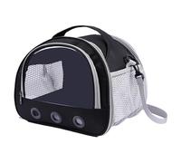 Hamster Carrier, Portable Animal Bag, Multifunctional Guinea Pig Carrier, Transparent Window Design, Easy to Clean, Medium Size 8.66x7.48x7.09 inches for Travel and Vet Visits