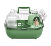 Hamster Carrier - Small Pet Carrier | Transparent Cover Outing Cage | Hamster Travel Cage | Portable Outing Crate for Rabbits Lizards Transport Short Car Trip Outdoor Picnic Farm