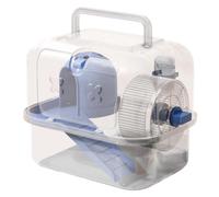 Hamster Carrier, Ventilated Outing Case, Transparent Hamster Carrying Case, Portable Travel Cage, 9.45x7.09x7.87in, Ideal for Hiking, Walking, and Outdoor Adventures, Small Pets