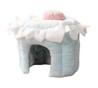 Hamster Cave Bed - Soft Thermal Tunnel Structure, Snug Seasonal Nest