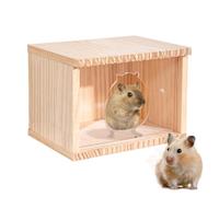 Hamster Chiches - Small Hamster Home for Gerbil | Mesure créative des Petits Animaux, Accessoires de Cage de Transparence améliorés, huttes Chinchilla pour Hamster Nain Gerbille de Souris dorées