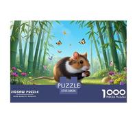 Hamster chinois1000 Pièces PuzzleAnimaux pour Adultes Jeu D'Intelligence Difficile EtStimulant Paysagedes QuatreSaisons 38x26cm/1000pcs