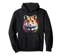 Hamster coloré Aquarelle Visage de Hamster pour Hommes, Femmes, Enfants Sweat à Capuche