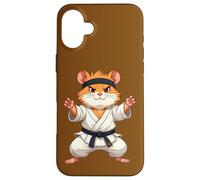 Hamster combatif portant un GI dans la pose de combat 1 - Fan Fun Coque pour iPhone 16 Plus
