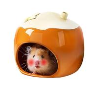 Hamster Cooling Nest, Ceramic Pet House, Small Animal Shelter, 5.83x5.83x5.12 inches, Breathable Structure, Summer Habitat, Squirrel Lemming Chinchilla Hedgehog Use
