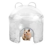 Hamster Cooling Nest - Cool Rest Place For Small Animal, Hollowed Out Design Sleeping House For Hedgehogs Hamsters Chinchillas Small Pets Gerbils Rabbits Ferrets Summer Cooling Bedding Pet Comfort She