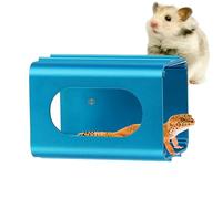 Hamster Cooling Tunnel - Chinchilla Cooling Tunnel | Small Animal Coôling House | Hanging Aluminum Panel, Space-Saving, Summer Hideaway, Breathable, Anti-Slip, 7x10cm
