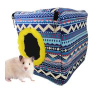 Hamster Cotton imbriqué, lit de Hamster, lit de Cube de Hamster Chaud Chaud, Voir Description, Accessoires de Cage de hamac Mignon, Retraite de Petits Animaux imbriqués coloré pour Temps Froid