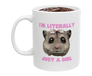 Hamster Cup | Funny 11oz Ceramic Coffee Mugs - Sad Hamster Design Funny Mug That Makes Everyone Laugh For Women And Men