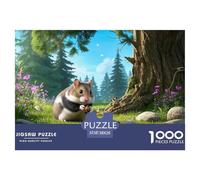 Hamster de Campbell 1000 Pieces Jigsaw Puzzles for Adults Challenging Game Stress Relieving Entertainment Exercise The Memory of The Brain for Family Decorations 38x26cm/1000pcs