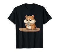 Hamster de Dessin animé Tenant l'équipement pour Les Amoureux des Animaux T-Shirt