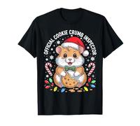 Hamster de Noël Amusant Inspecteur de miettes de Biscuit Officiel T-Shirt