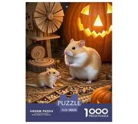 Hamster doré Puzzle 1000 Pieces Cadeau Unique Jeu Éducatif Challenge Toy À De Qualité Supérieure Peinture Art pour Adultes Et Enfants 38x26cm/1000pcs