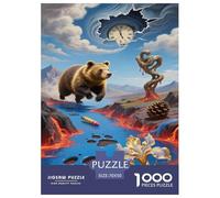Hamster doré Puzzles 1000 Pieces Cadeau Unique Jeu Éducatif Défi Jouet À De Qualité Supérieure Peinture Art pour Adultes Enfants 70x50cm/1000pcs