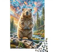 Hamster doré Puzzles 1000 Pièces Cadeau Unique Jeu Éduchatif Challenge Toy À De Qualité Supérieure Peinture Art pour Adultes Et Enfants 1000pcs (75x50cm)