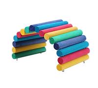 Hamster Escalade Echelles Jouets, Petit Pont En Archet En Bois Pour Animaux de Compagnie DIY Échelles Flexibles Cachant Maison Perroquet Cage Accessoires pour Rat Rongeurs Tortue Écureuil Ours Doré