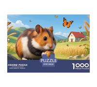 Hamster Européen 1000 Piece Jigsaw Puzzle for Adults Challenging Game Stress Relief Puzzle Cultivate The Spirit of Teamwork for Family Decorations 38x26cm/1000pcs