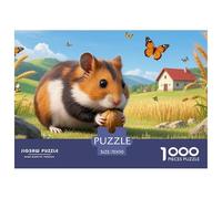 Hamster Européen 1000 Pieces Jigsaw Puzzles for Adults Family Challenge Toys Stress Relieving Entertainment Cultivate The Spirit of Teamwork for Family Decorations 70x50cm/1000pcs