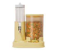 Hamster Feeder Water Bottle | PP 2 en 1 80 ml Drinker 320 ml Food Container, 5.1 X 4.3 X 6.7 In | No Drip Ball Spout, Détachable Auto Distributeur | Small Pet Cage Supply For Gerbil Bunny Hedgehog