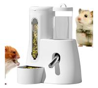 Hamster Feeder & Waterer - Bouteille d'eau pour cage d'alimentation automatique | 2 à 1 Pas de fournitures d'alimentation goutte à goutte, anti-fuite, accessoires de cage de furet de grande capacité