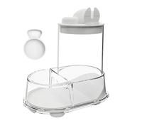 Hamster Food Bowl - Automatic Pet Food Dispenser | Clear Detachable Water and Foods Feeder | Large Capacity 600g Bowl with Grain Spoon, Stable and Easy to Clean, Suitable for Hamsters