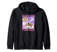 Hamster Funny Meme Internet Culture Gen Z Sarcastique Sweat à Capuche