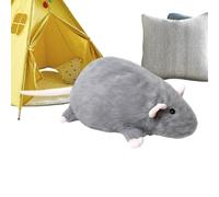 Hamster garni - Jouet souris rempli pour enfants - Mignon, doux, géant et réaliste - Pour la maison, les canapés, les lits, Thanksgiving, les vacances, les fêtes d'anniversaire