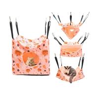 Hamster Hammock - 4pc Halloween Hanging Bed Sets for Small Pets Habitats