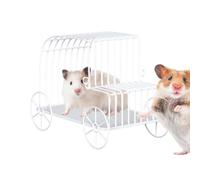 Hamster Hammock, Iron Wire Mesh Hamster Toys, Nest House Cage, Small Animal Hanging Bed, Cozy Pet Accessory for Sleeping Swing Hiding Guinea Dwarf Rabbits Sugar Glider Squirrel Training Small Pets