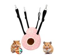 Hamster Hammock - Soft Warm Swinging Pet Bed, Adjustable Cage Accessory | Hamster Hammock - c0zy Hanging Bed, Small Animal Swing | Cage Decoration for Hamster Chipmunk Mice Parrot Sugar Glider Gerbil