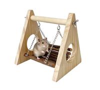 Hamster Hammock - Wood 14.5x14x17cm 5.7x5.51x6.69in Swing Design
