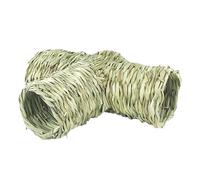 Hamster Herbe Tunnel Cage Lit Interactif Jouet pour Petits Animaux Hérisson Rat Cachette 24 x 33 x 10 cm