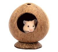 Hamster Hide - 5,3 X 4,7 Pouces Hut, Habitat De La Grotte D'enrichissement | Nouvelle Conception Des Petits Animaux | THÈME DE CHINCHILLA BUNNY DE BUNNY | Option De Base Anti-pourbis, Choix D'abris Po