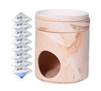 Hamster Hideaway, Cooling House Nest, Eight Iced Pack System, Comfortable Pet Resting Shelter, Small Animal Chill Room for Indoor, Outdoor, Travel, Play, 5.28x5.28x6.42 inches