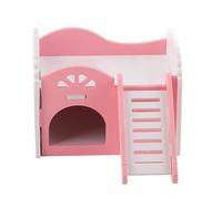Hamster House, Château de Hamster à 2 Couches avec Escaliers et Glisser, Matériau Premium, Convient à l'exercice physique et à prévenir l'obésité, idéal pour dormir les hamsters ou jouer à l'intérieur