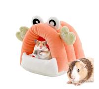 Hamster House | Cute Small Animal Habitat | 13x16cm Hamster House Bed Hideaway Hut |Comfortable Crab Shaped Shed Bedding for Gerbils Mice Bunny Chinchilla Small Pets Bedroom Playroom Areas