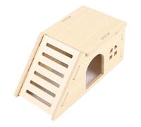 Hamster House - de cabaña Para hámster Con escalera Para escalar, cabaña interactiva Para animales pequeños, juguete de enriquecimiento Para descansar, jugar y hacer ejercicio, accesorio de jaula