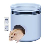 Hamster Hut - Abri de cage - Maison créative et rafraîchissante | Confortable avec 2 blocs de glace pour petits animaux de compagnie, cachette confortable et endroit de sommeil avec espace amusant