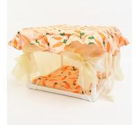 Hamster Hut H Ide-out, Matériau En Tissu Doux, 24,5x24,5x19,5 Cm, Cachette De Lit De Cochon D'Inde, Tunnel De Cobaye Souple, Conception De Porte De Gland, Pour Hamster, Lapin, Chinchilla, Gerbil, Sall