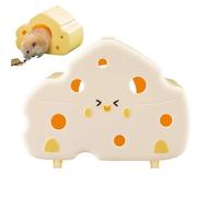 Hamster Hut Houses, Magnetics Chinchilla, 6.69x4.92x4.92 inches, Small Animal Shelter, Cozy Cage Accessory, Magnetic Hamsters House for Pets Play and Rests, White