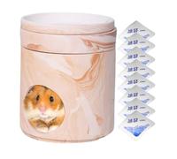 Hamster Hut, Ice Hamster Nest, Cooling Room with Eight Packs, Comfortable Hiding Spot, Ideal for Travel Play Resting, Gerbil Bunny Nesting, Indoor and Outdoor 13.4x16.3cm