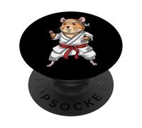 Hamster Karaté Kickboxing Jiu-Jitsu Kung Fu Arts Martiaux PopSockets PopGrip Adhésif