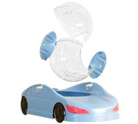 Hamster Laufball Auto - Voiture De Sport Voiture pour Les Petits Animaux De Compagnie | Hamster Running Ball PP Matériau | Roue D'entraînement pour Hamsters, Furets, Transparent, Conception Légère