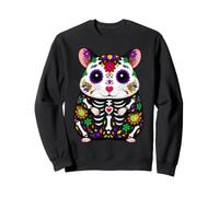 Hamster Mexicain Sugar Skull Calavera Viva Mexico Girl Party Sweatshirt