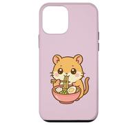 Hamster Mignon Mangeant des Ramen Kawaii pour Les Amateurs de Nourriture pour Animaux Coque pour iPhone 12 Mini