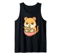 Hamster Mignon Mangeant des Ramen Kawaii pour Les Amateurs de Nourriture pour Animaux Débardeur