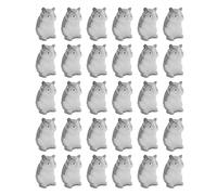 Hamster miniature réaliste en résine kaisudiAP pour maisons de poupées, accessoires de photographie, échelles 1/12 et 1/6, idée cadeau adorable pour les amateurs de miniatures (Grise)